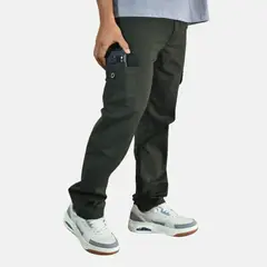 YONISTERS CLOTHING - Pantalon Cargo Algodon Drill Moda Urbana - Verde