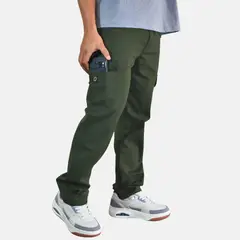 YONISTERS CLOTHING - Pantalon Cargo Algodon Drill Moda Urbana - Verde