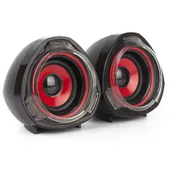 HALION - PARLANTE GAMER 6W ROJO PARA PC S228