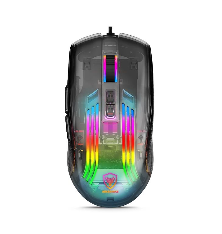 Mouse Gamer GM802 QUARTZ USB RGB 7B 12800DPI