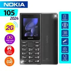 Nokia - Celular 105 TA-1683 Dual Sim 2G Black Bluetooth FM