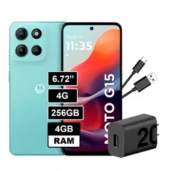MOTOROLA - CELULAR MOTO G15 4GB RAM 256GB CELESTE