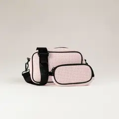 GENERICO - Cartera POPUPS Camera Bag Color Rosa con accesorio desmontable