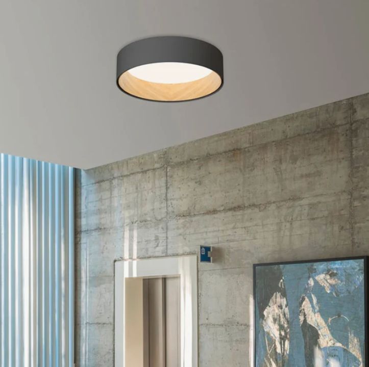 Lámpara de Techo 45W Led 3 en 1 Wood and Black