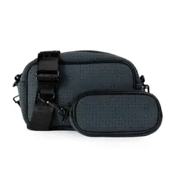 GENERICO - Cartera POPUPS Camera Bag Color Gris azul con accesorio desmontable