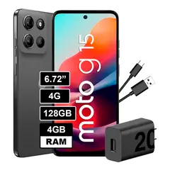MOTOROLA - Celular Moto G15 4GB RAM - 128 Gb Color Gris