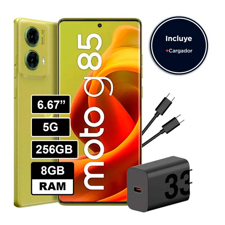 Celular MOTO G85 5G 256GB 8GB 50 MP + 8MP 6,7" VERDE