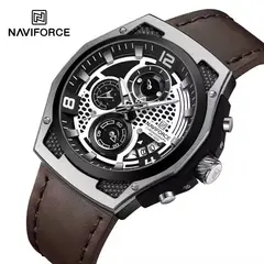 NAVIFORCE - Reloj 8051 Correa Cuero Caballero
