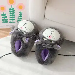 GENERICO - Pantuflas Gato Lucifer - Gato Kawaii Enfadado