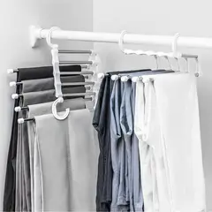 INSPIRA - Set x 2 Perchero colgador organizador de pantalones Negro