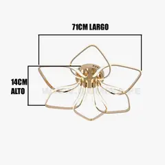 GENERICO - Lámpara de Techo 65W Led 3 en 1 Gold