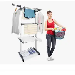 GENERICO - Tendal Tendero De Ropa Plegable Grande Espacio Multifuncion