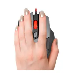 GENERICO - Mouse para Laptop con LED Multicolor 4 Colores Negro