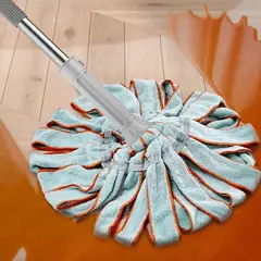 GENERICO - TRAPEADOR DE CERDAS CON MICROFIBRA CON CABEZAL REEMPLAZABLE