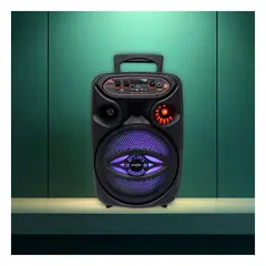 GENERICO - Pack2 Parlante Multiusos en Color Negro Y+Papel de Regalo