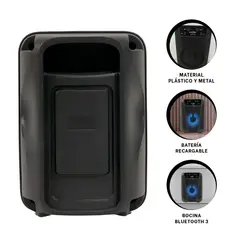 GENERICO - Pack4 Parlante de Diseño Estetico en Negro Y+Ligas de Regalo