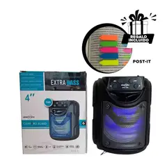 GENERICO - Pack12 Altavoz Bluetooth en Negro Y+Banderitas Adhesivas