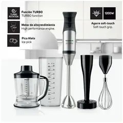 TAURUS - Batidora de Inmersión Mod. Bapi 1200 Premium Complete 20 Velocidades