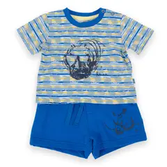 PILLIN - Conjunto Bebe Niño PVA656-24AZL24M