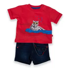 PILLIN - Conjunto Bebe Niño PVA743-24ROJ9M