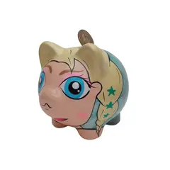 GENERICO - Alcancía decorativa con diseño de cerdito con disfraz