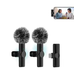 OEM - Micrófonos Inalámbricos 2 en 1 K11 Tipo C con filtros de peluche