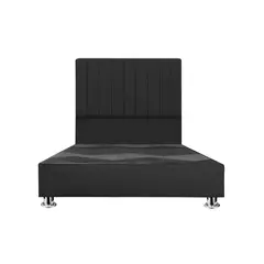 MUEBLES MACRUMO - Cama tapizada Calisia - Queen - Color Negro