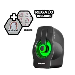 GENERICO - Parlante con Conexion a USB en Negro Y+Regalo Stickers