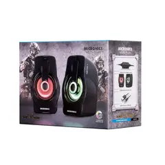 GENERICO - Pack4 Parlante Neon Plus para Pc Negro Y+Regalo Agendita