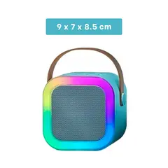 GENERICO - Pack4 Bocina Inalamrica con Micro Celeste Y+Regalo Stickers