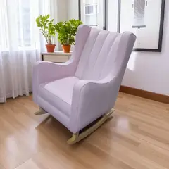 AMOBLART - Butaca Mesedora mica + color rosado + puff regalo