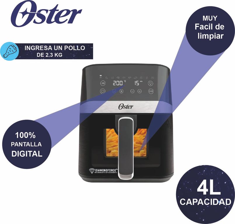 Freidora De Aire Digital CKSTAF40WDDF 4L