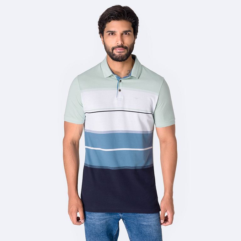 Polo Box Moda Pique Saem Hombre