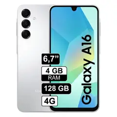 SAMSUNG - Celular Galaxy A16 4G 4GB+128GB - Blanco