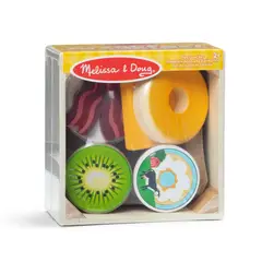 MELISSA & DOUG - Grupo de comida desayuno de madera 07 piezas