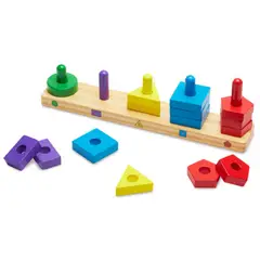 MELISSA & DOUG - Clasificación y apilable formas y colores