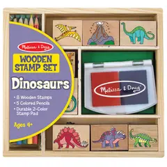 MELISSA & DOUG - Sellos de madera dinosaurios