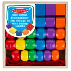 MELISSA & DOUG - Cuentas de encaje primarios