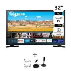 SAMSUNG - TELEVISOR 32 HD SMART TV UN32T4202AGXPE + Antena