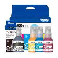 BROTHER - Kit De Tintas Btd100cl 3pk + Btd100bk T530 T730 T930