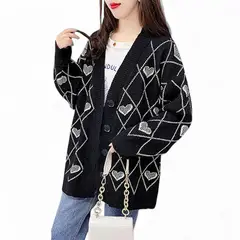 GENERICO - Chompa Mujer Corazon De Hilo 359G-26 Color Negro