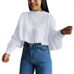 GENERICO - Sueter Mujer Hilo Cerada Mlarga 359G-25 Color Blanco