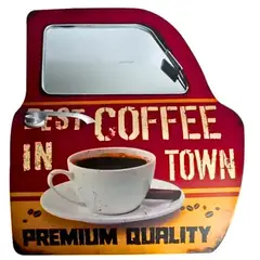 GENERICO - Cuadro metálico tipo puerta automóvil clásico