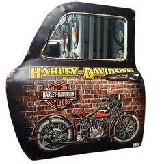 GENERICO - Cuadro metálico tipo puerta automóvil clásico