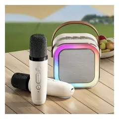 RYBIU IMPORT - Pack4 Bocina con Sonido Estereo en Beige Y+Papel de Regalo