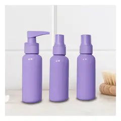 RYBIU IMPORT - Pack4 Envases para Productos Liquidos Lila