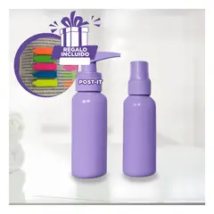 RYBIU IMPORT - Pack12 Envases de Cuidado Diario Lila Y+Banderitas Adhesivas