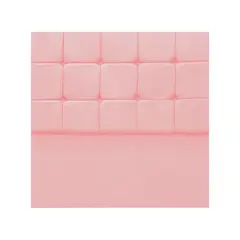 MUEBLES MACRUMO - Cama tapizada Deco Atenas - 1.5 Plz - Color rosado