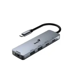 GENIUS - HUB UH-500 USB-C 5 EN 1 PUERTOS USB 3.0 /USB-C /HDMI