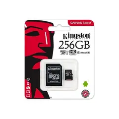 KINGSTON - MEMORIA MICRO SD 256GB CLASE 10